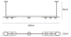 Modulo Horizontal Chandelier