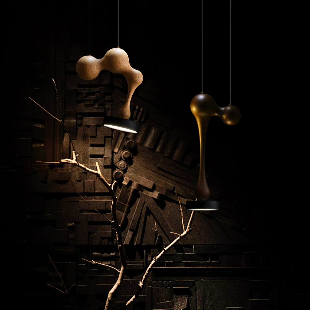 Molecule Wooden Pendant Light