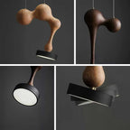 Molecule Wooden Pendant Light