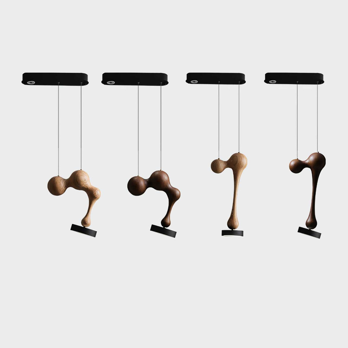 Molecule Wooden Pendant Light