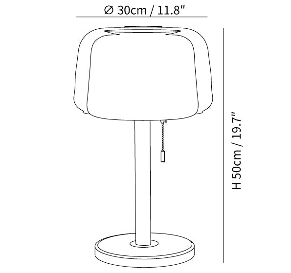 Mona Glass Table Lamp