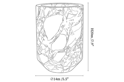 Monaco Marble Vase