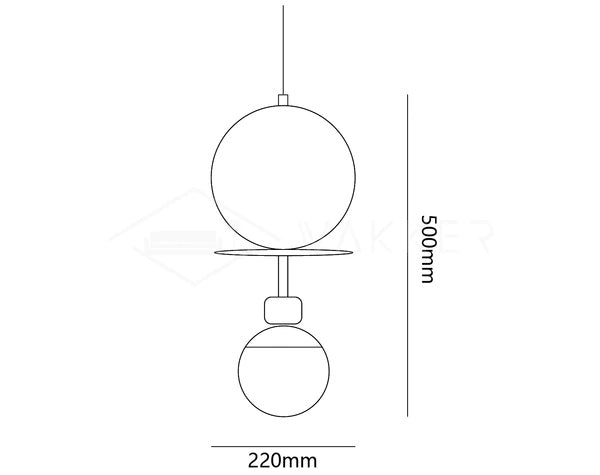 Monaco Suspension  Light