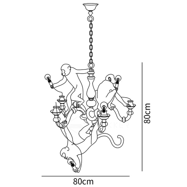 Monkey Chandelier
