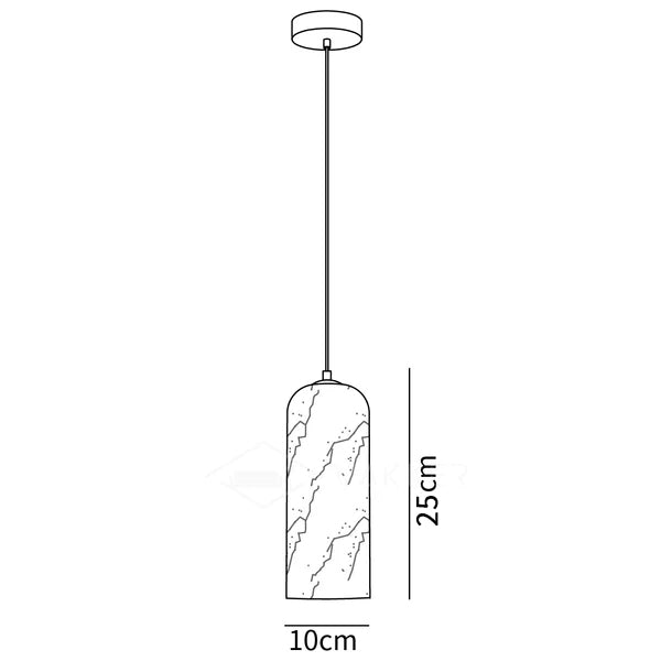 Monty  Alabaster Pendant Lamp