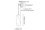 Monty Alabaster Plug-in Wall Lamp