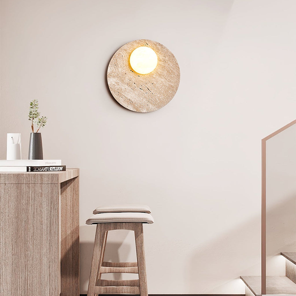 Moonwake Travertine Sconce