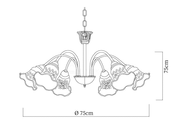 Morning Glory Chandelier