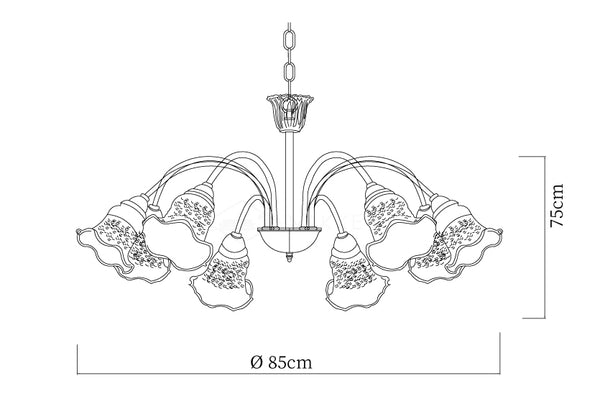 Morning Glory Chandelier