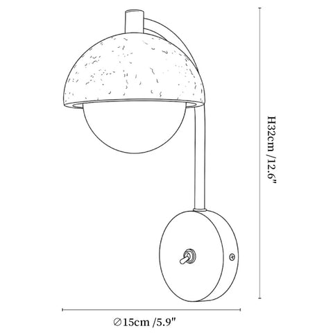 Morrow Dome Wall Lamp