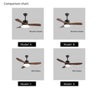 Morty Adams Wooden 48"/52" Ceiling Fan Light