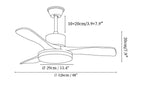 Morty Adams Wooden 48"/52" Ceiling Fan Light