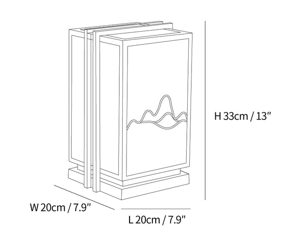 Mountain Outdoor Post Light