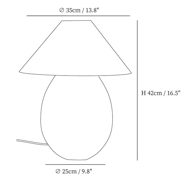 Mountain Wood Table Lamp