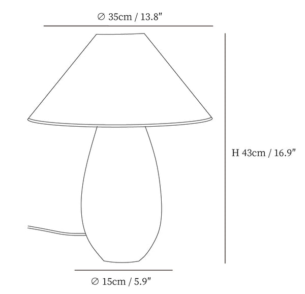 Mountain Wood Table Lamp