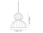 Mulberry Silk Lantern Pendant Light