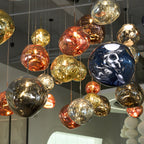 Multi Lava Round Pendant Lamp