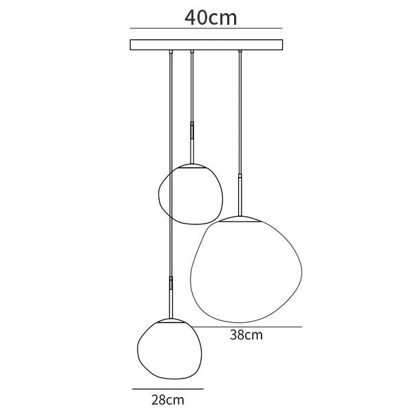 Multi Lava Round Pendant Lamp