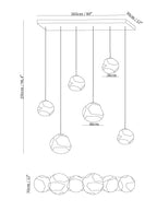 Multi Lava Round Pendant Lamp
