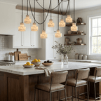 Multi - Tier Chain Drum Pendant Lamp