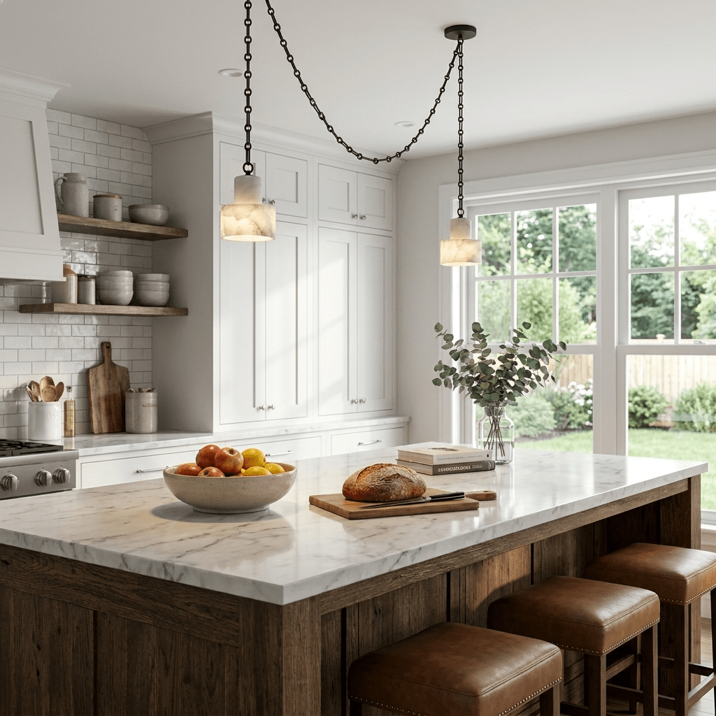 Multi - Tier Chain Drum Pendant Lamp