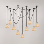 Multi - Tier Chain Drum Pendant Lamp