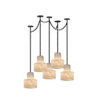 Multi - Tier Chain Drum Pendant Lamp
