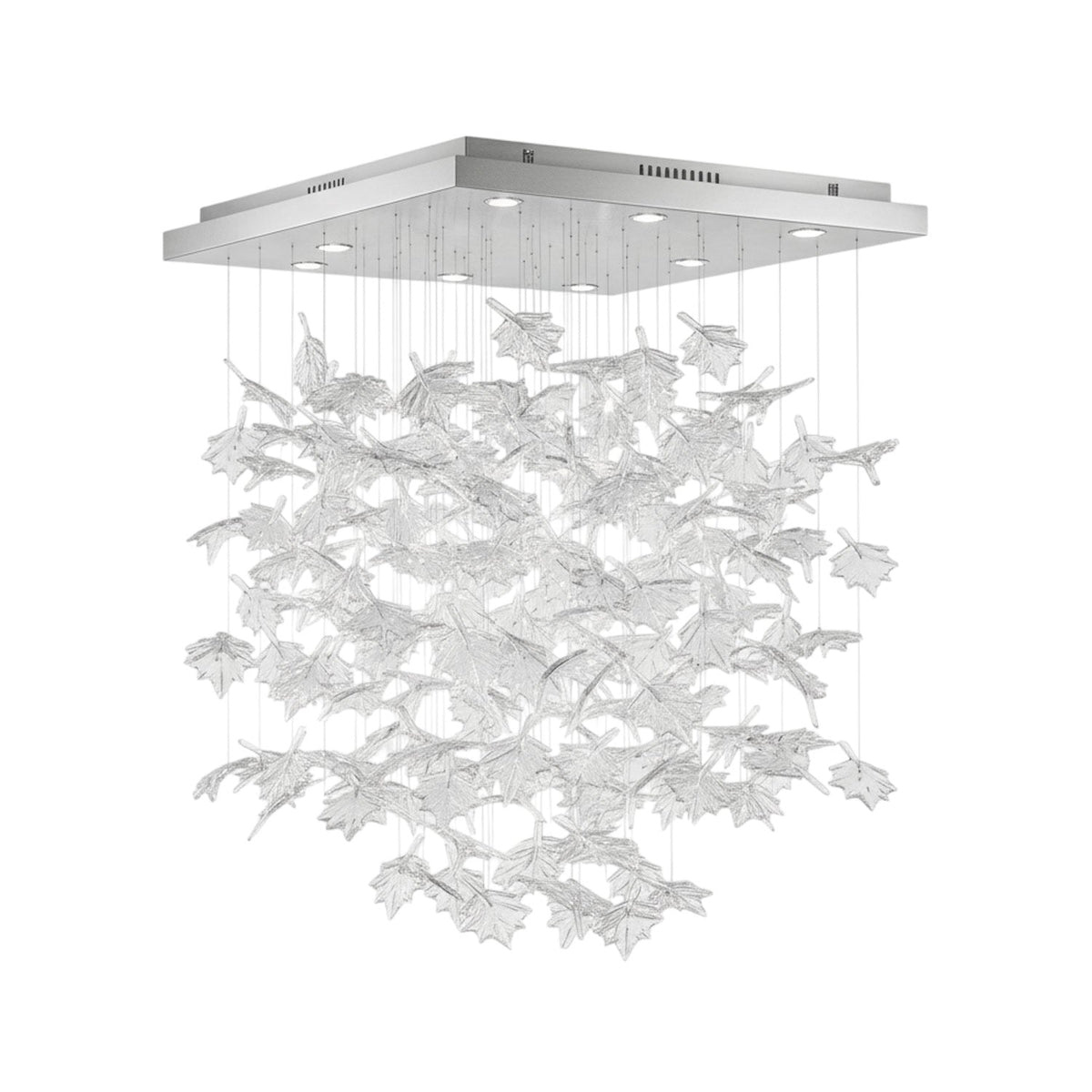 Multicolor Crystal Maple Leaf Chandelier