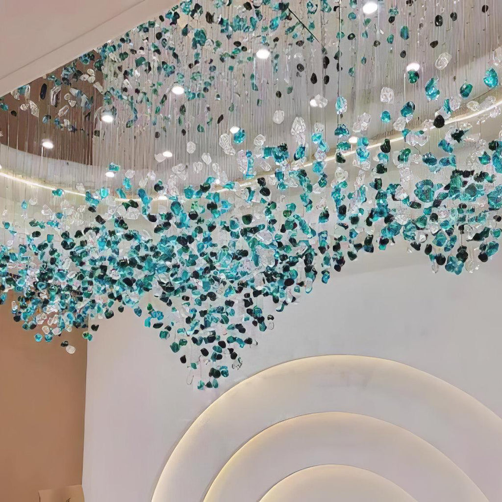 Multicolor Crystal Stone Chandelier
