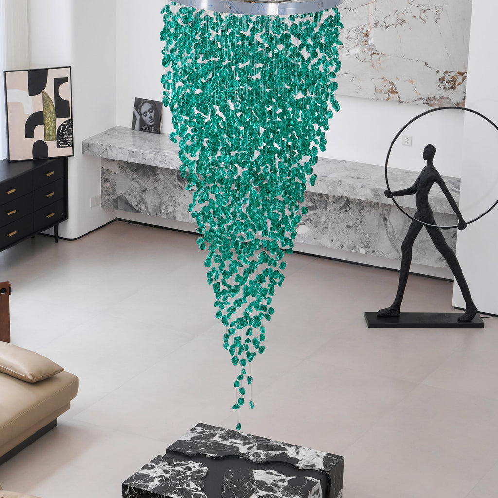 Multicolor Crystal Stone Chandelier