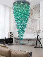 Multicolor Crystal Stone Chandelier