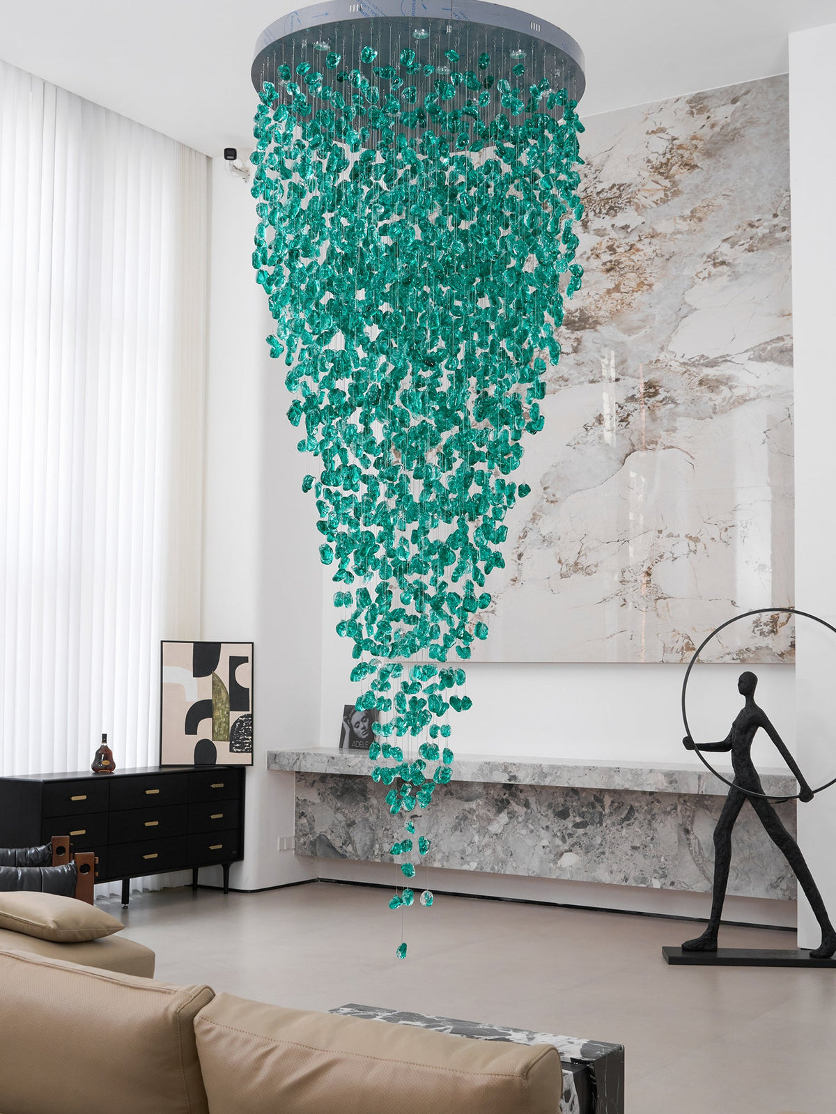 Multicolor Crystal Stone Chandelier