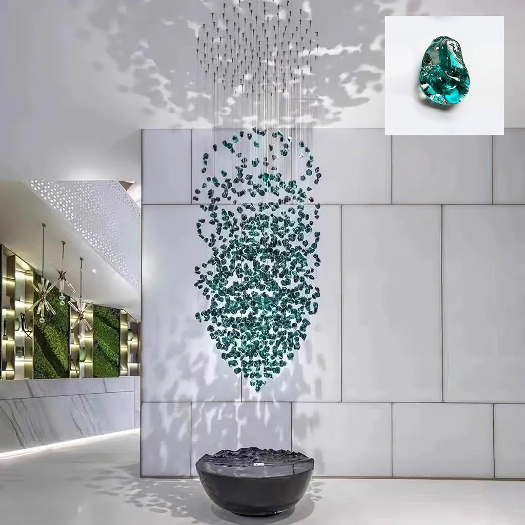 Multicolor Crystal Stone Chandelier