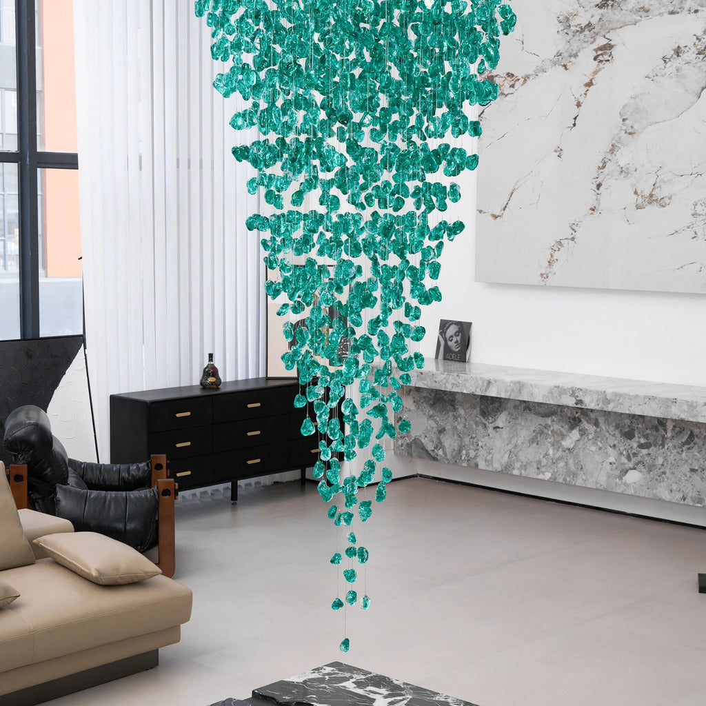 Multicolor Crystal Stone Chandelier