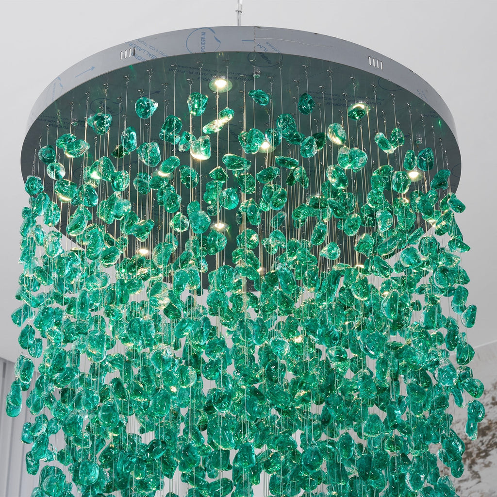 Multicolor Crystal Stone Chandelier