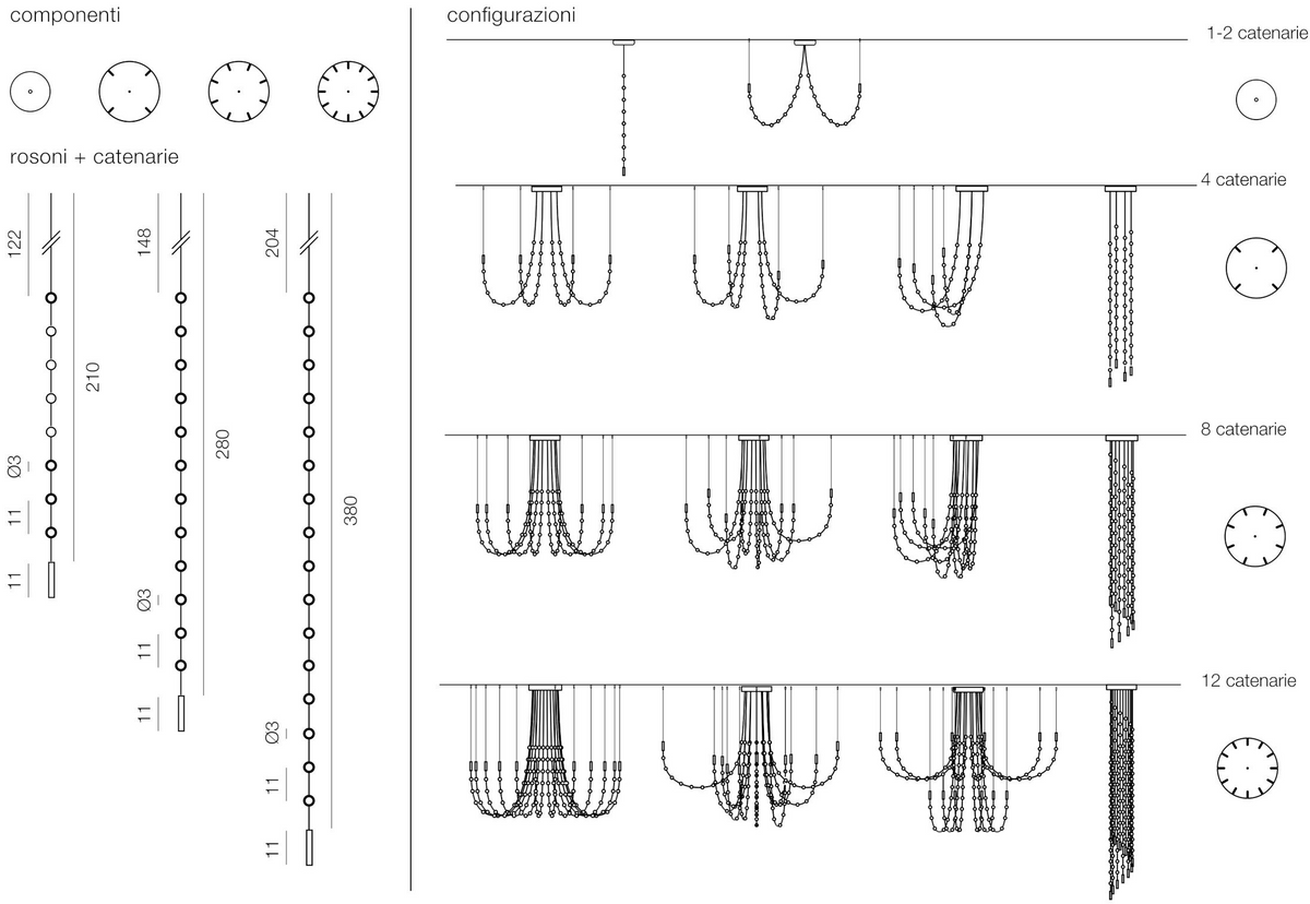 Multidot Chandelier