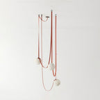 Multiple Belt Alabaster Pendant Light