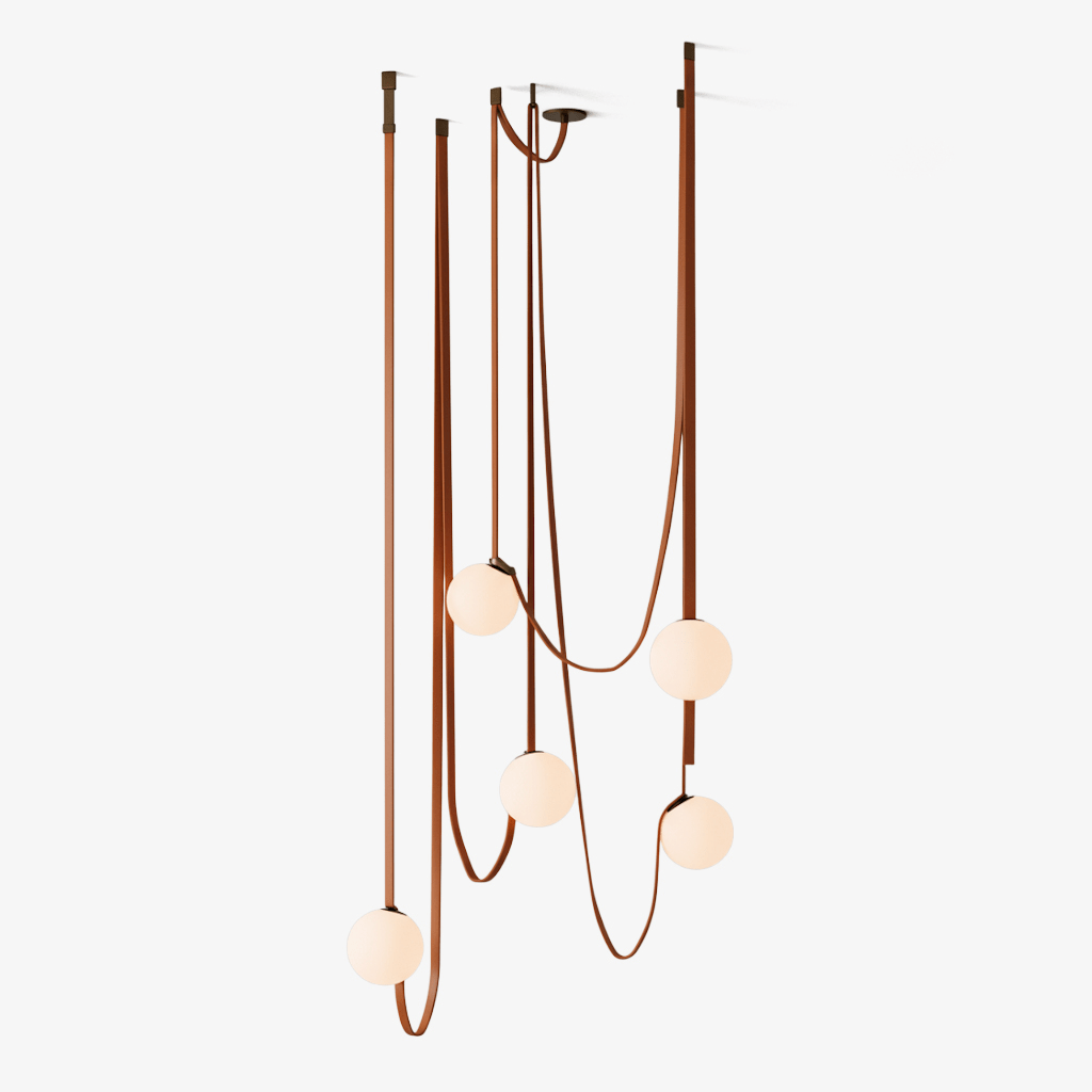 Multiple Belt Art Pendant Light