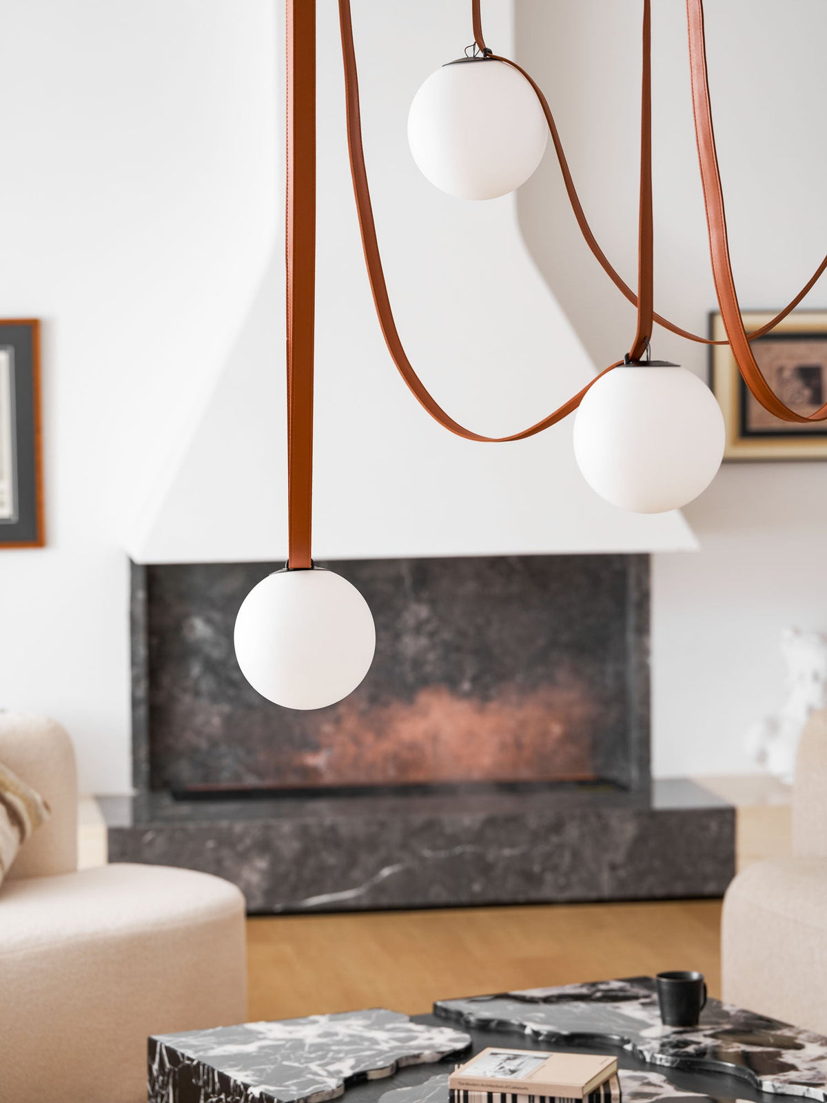 Multiple Belt Art Pendant Light