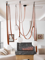 Multiple Belt Art Pendant Light