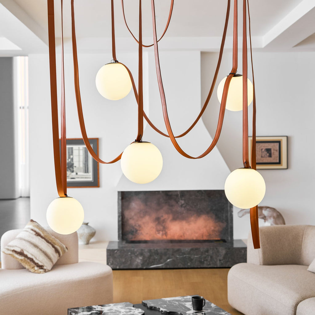 Multiple Belt Art Pendant Light