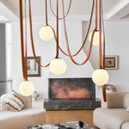 Multiple Belt Art Pendant Light