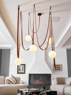 Multiple Belt Art Pendant Light