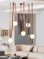 Multiple Belt Art Pendant Light