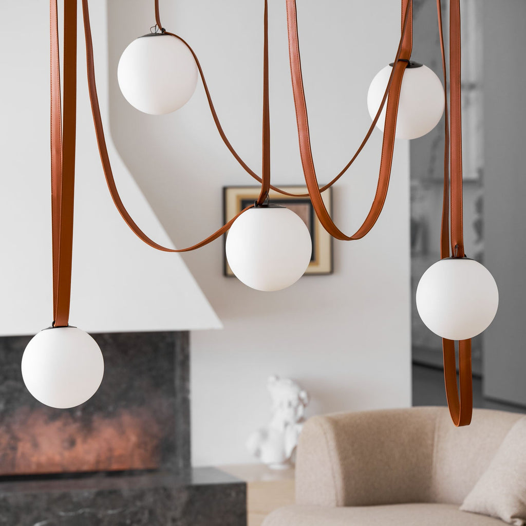 Multiple Belt Art Pendant Light
