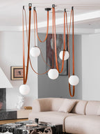 Multiple Belt Art Pendant Light