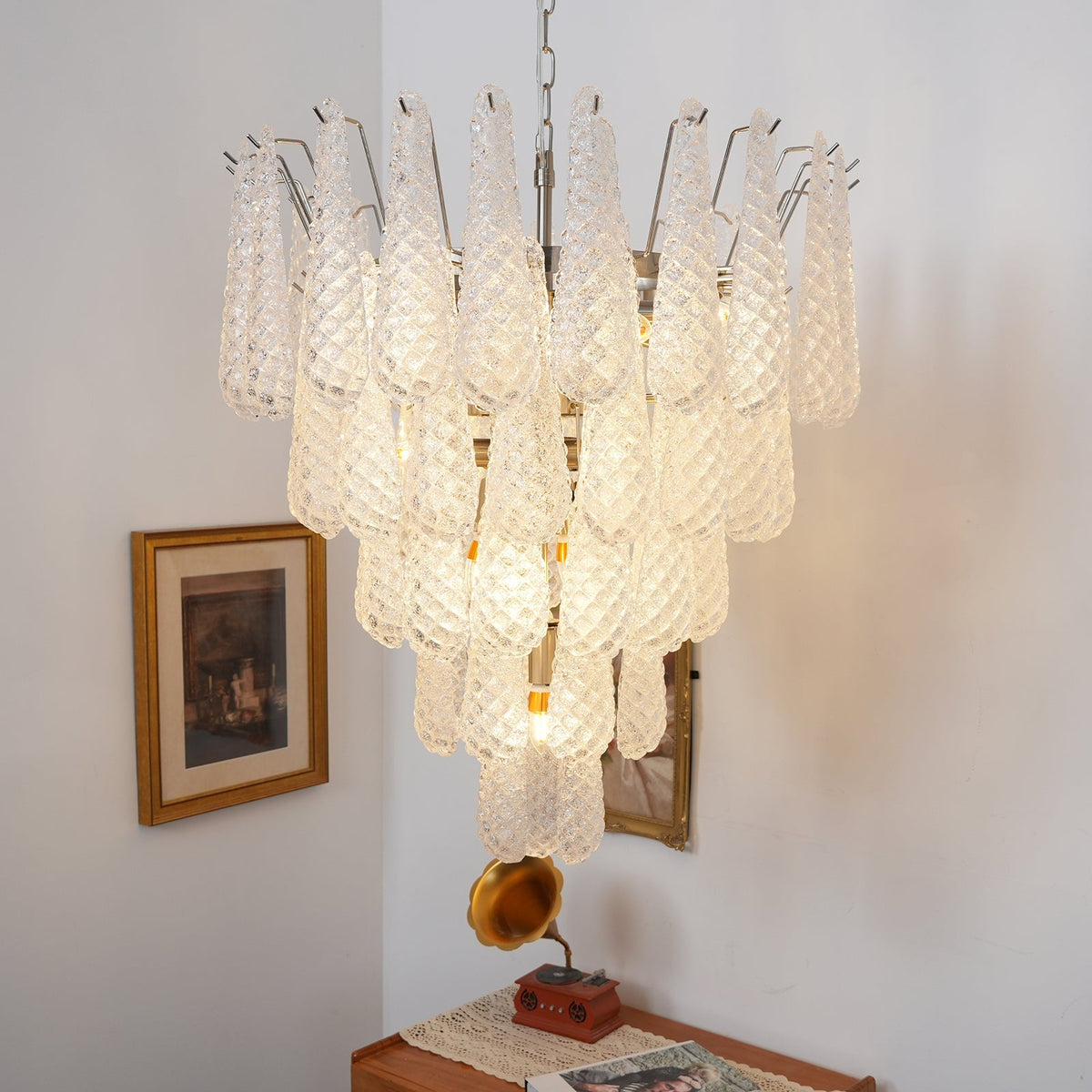 Murano Glass Dewdrop Chandelier