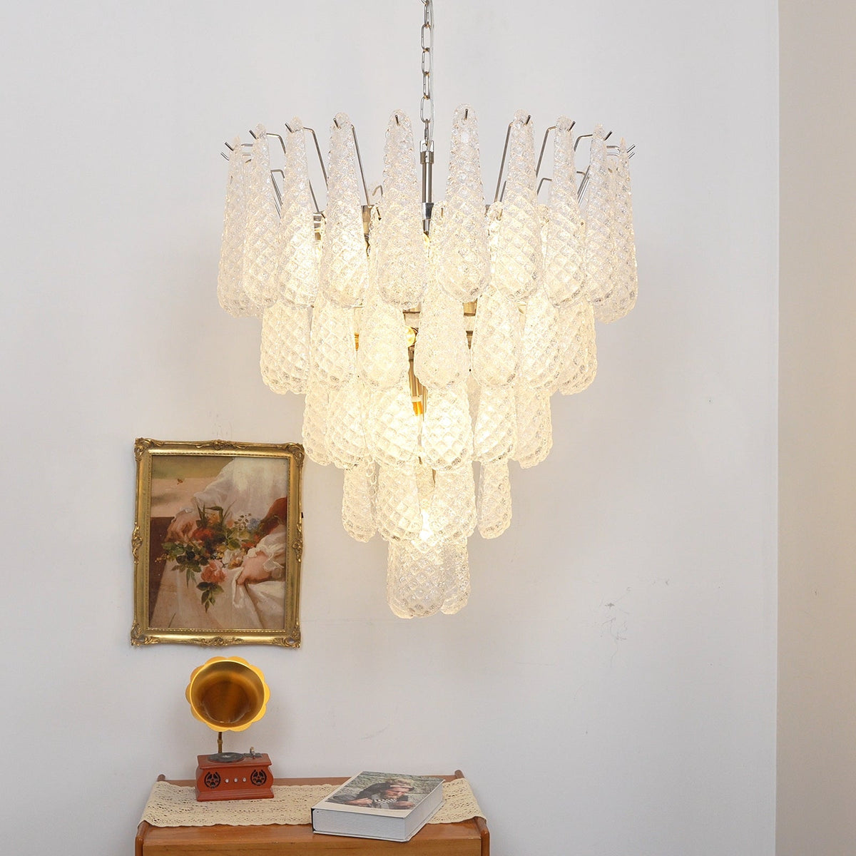 Murano Glass Dewdrop Chandelier