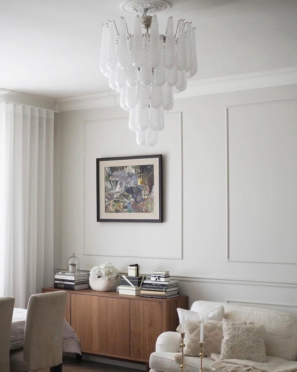 Murano Glass Droplet Chandelier