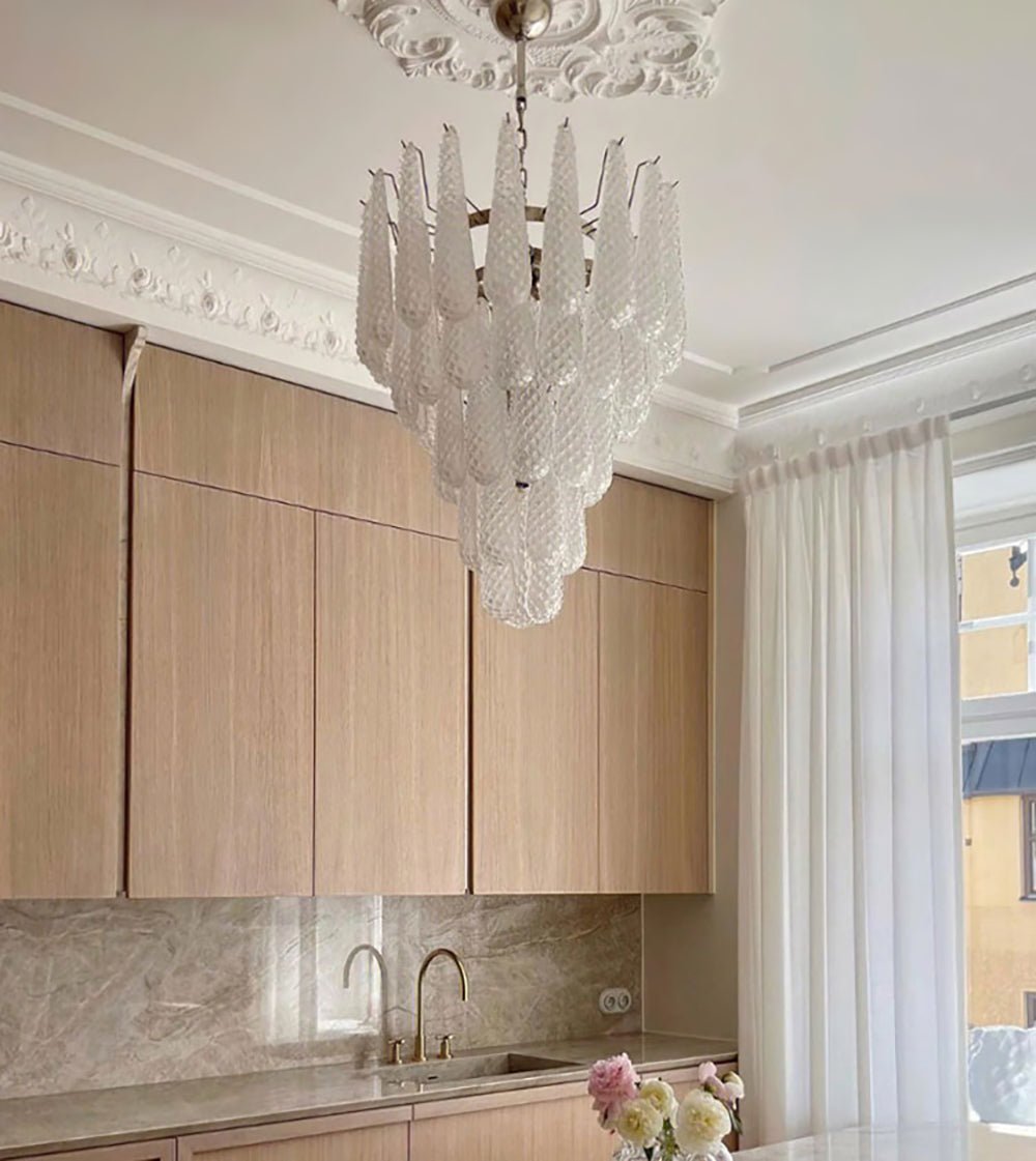Murano Glass Droplet Chandelier
